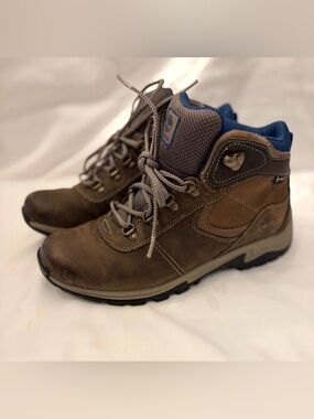Timberland Mt. Maddsen Waterproof Women's Size 9 Brown Grey Blue Hiking Shoes